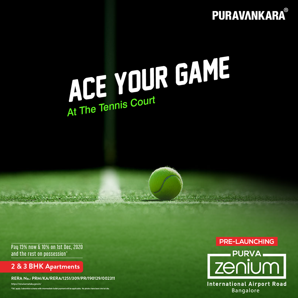 Purva Zenium offer tennis court in Bangalore Update